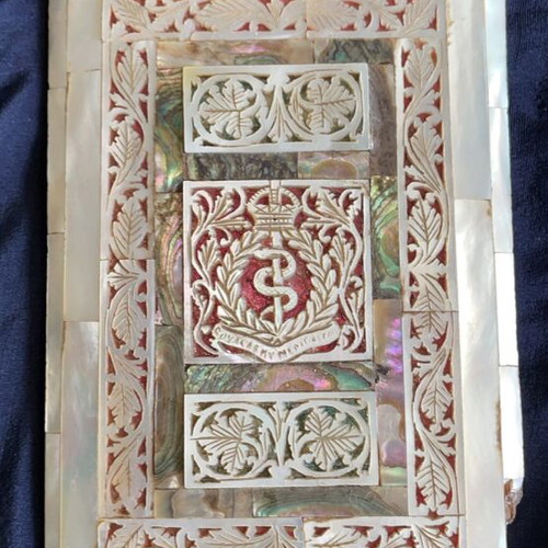 Maple cover with Royal Navy Medical emblem like new