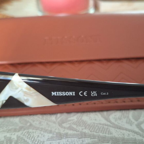 Missoni women's sunglasses, brown pink tortoiseshell