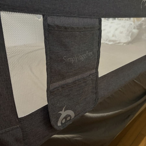 Momi Lexi Dark Gray Folding Bed Rail like new 148x43x30cm