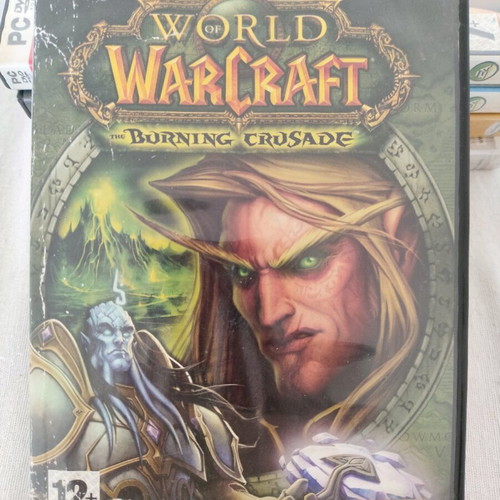 World of Warcraft PC game used, Burning Crusade expansion set with 4 CDs and manual