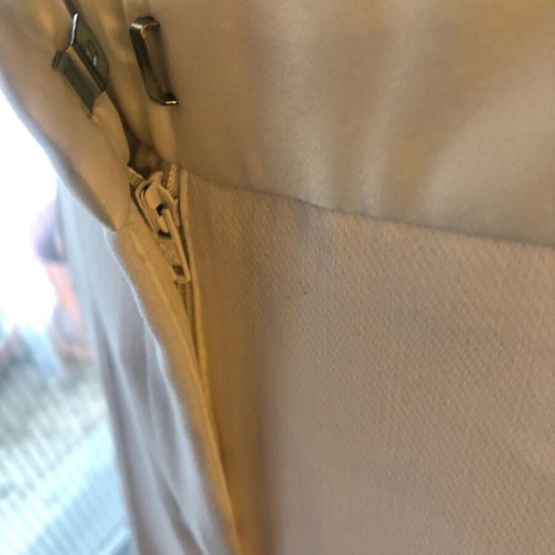 Zara off-white formal pants like new with satin details