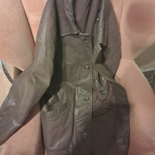 Leather jacket A-Style like new, extra large, brown
