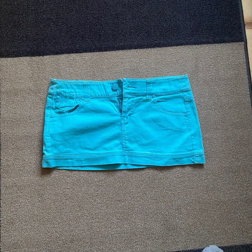A-Style skirt blue short denim used, size S