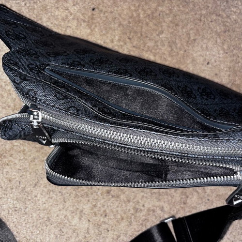 Guess crossbody bag like new, black and gray