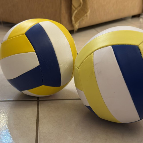 Volleyball set of 2 new, size 5, tricolor