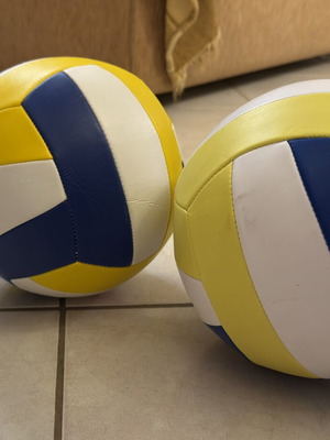 Volleyball set of 2 new, size 5, tricolor