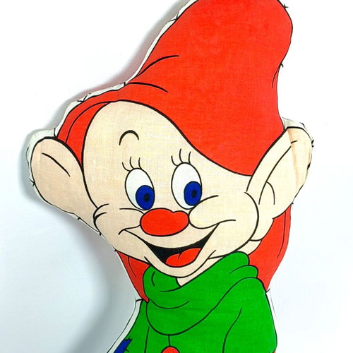 Dopey Plush Pillow 19 inches vintage, like new