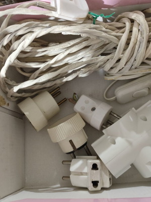 Various cables and power strips used, untested