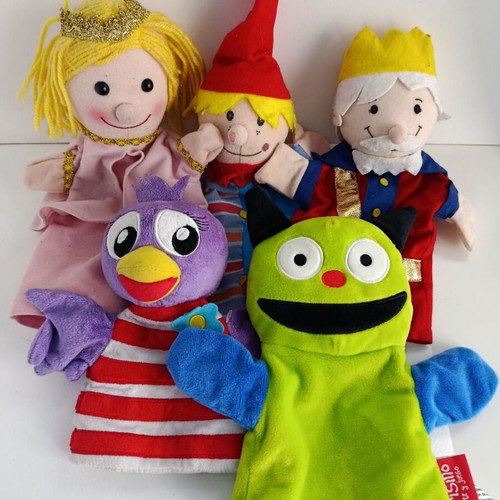 Puppet dolls like new, set of 5 pieces