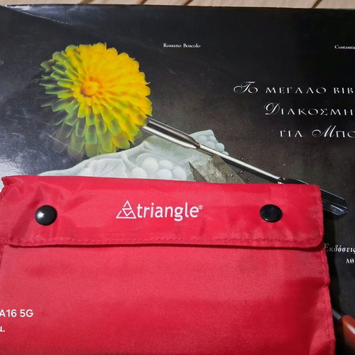 Carving books and tools like new, triangle set