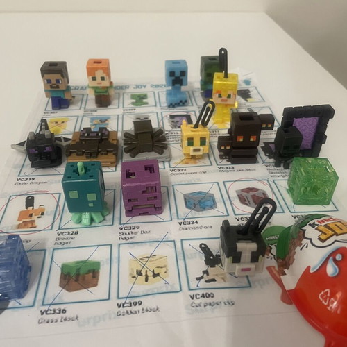 Minecraft Kinder figure set new