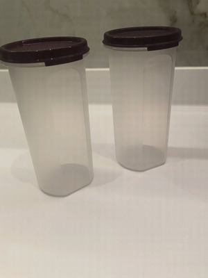 Tupperware set of two containers new 650ml from Modular series