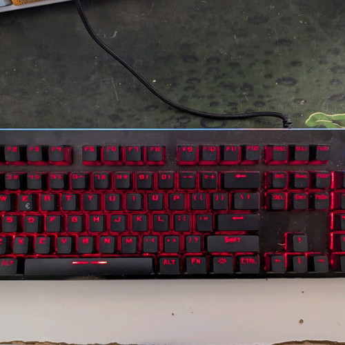 Spartan Gear Minotaur Gaming Keyboard used with RGB and Blue switches