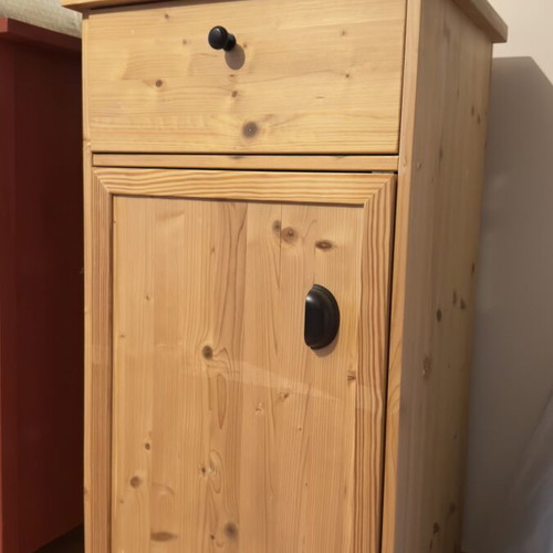 Handmade vertical furniture with drawer and cabinet, like new