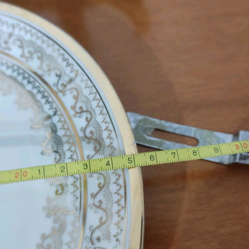 H&C Heinrich porcelain decorative plate used with gold border