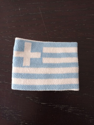 Wristband with Greek flag new, white and blue