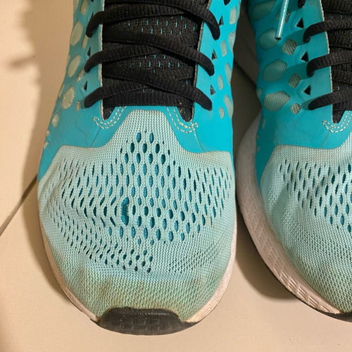 Nike Zoom Pegasus used running training shoes size 45 turquoise
