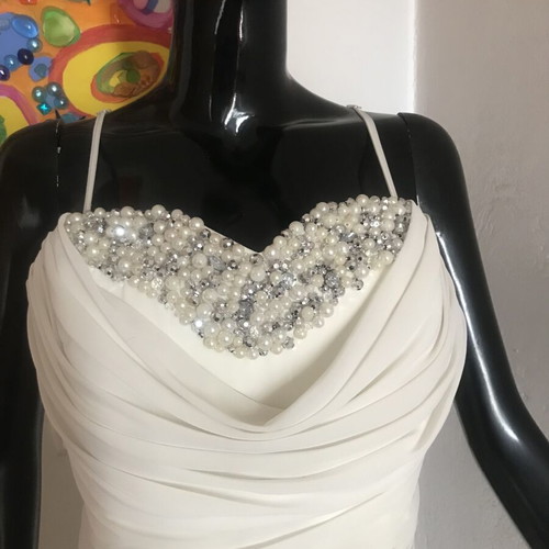 White dress Aslanis Home new, decorated bust
