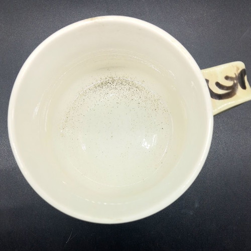 Vintage Keramikos Ceramic Cup used, hand painted with traditional motifs