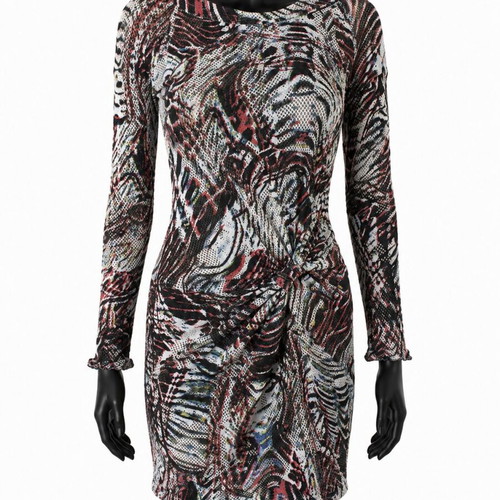Iro mini dress used, black and red, size XS