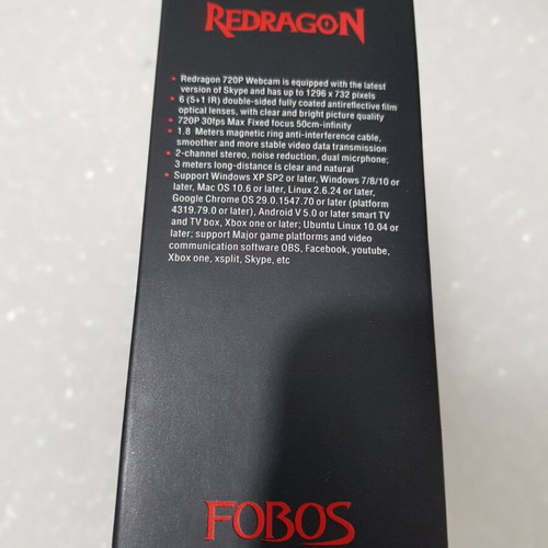 Redragon Fobos GW600 webcam new, 720p, USB 2.0