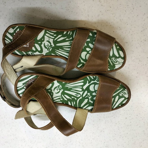 Fly London shoes brown sandals size 39 new