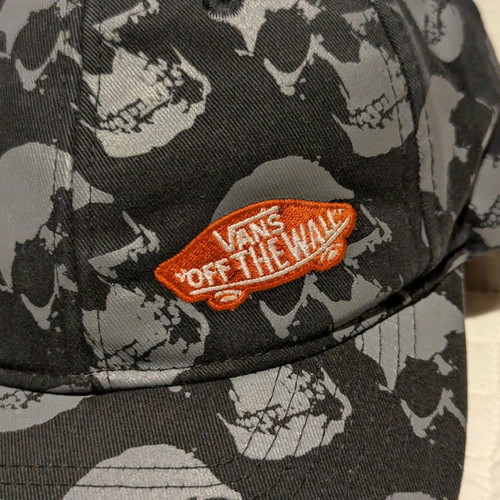 Vans jockey hat used with wear