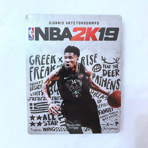 NBA 2K19 Steelbook with Giannis Antetokounmpo used