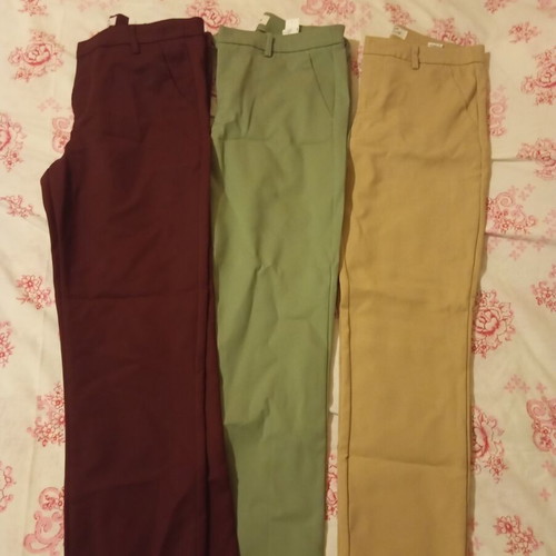 Pink Woman chinos new, size M 38 10, set of three