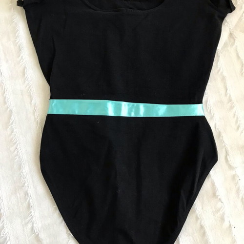 Gilda Marx Kalifornia Body bodysuit like new, black with turquoise