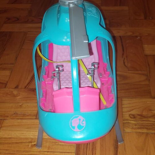 Barbie helicopter like new