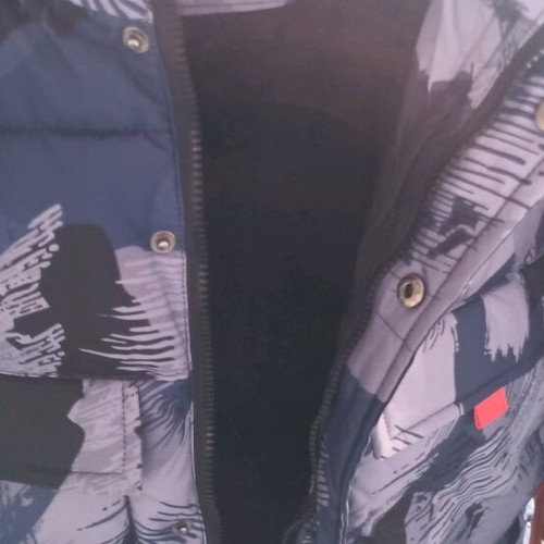Boy's jacket size 14 like new, colorful with hood