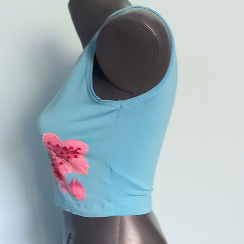 Danza Lycra Women's Top like new, unisize with sequins