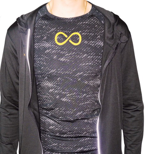 Legendary Set Run Beyond Limits 5-piece dry fit sportswear black gray new