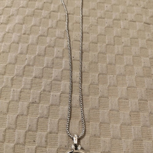 Swarovski pendant with purple heart like new