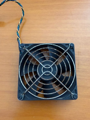 Foxconn 92mm computer case fan used with protective grill
