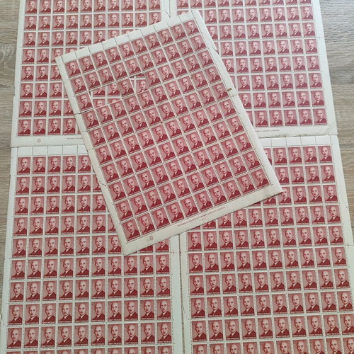 Vintage Turkish Stamps featuring İsmet İnönü 5 sheets used
