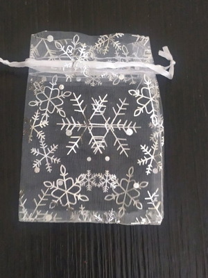 Christmas pouch like new, 12 cm length, 9 cm width