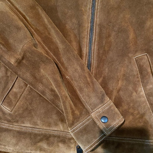 All Saints Brown Jacket Size M Like New With Small Tear