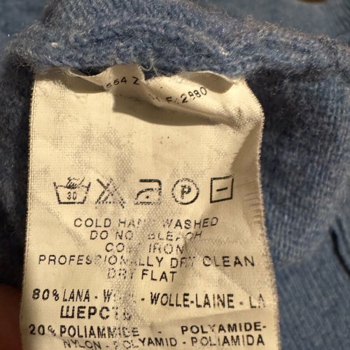 Trussardi sport knitwear used, blue, size M
