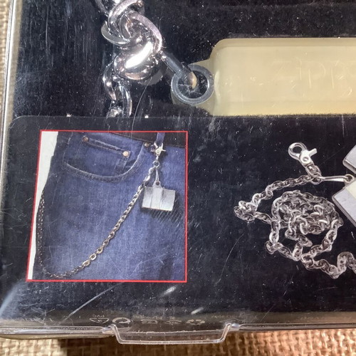 Zippo Zip Chain Lighter with Chain new