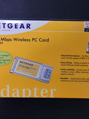 Netgear WG511T 108Mbps Wireless PC Card σφραγισμένο, καινούργιο