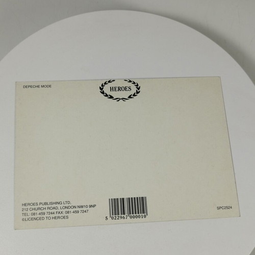 Depeche Mode collectible postcard used, Heroes Publishing