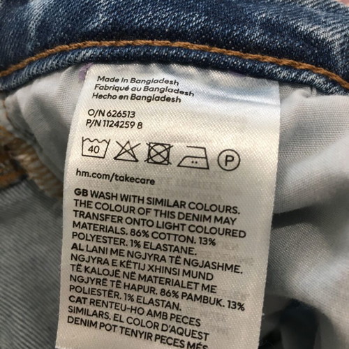 H&M Women's denim jeans like new, size 40, blue