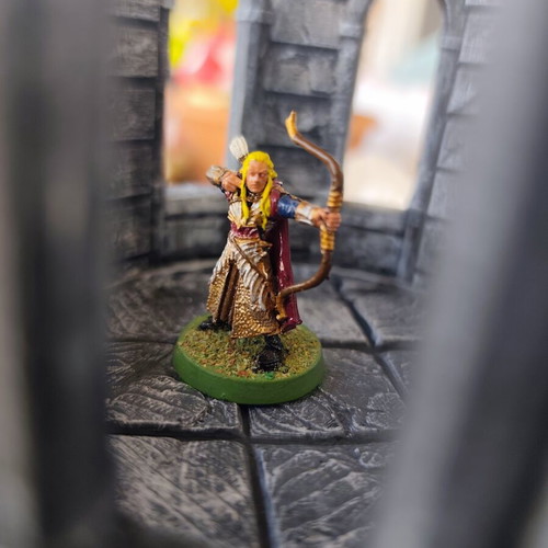 Lord of the Rings Haldir metal miniature handpainted, used