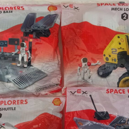 Shell Vex Robotics Space Explorers set of 6 educational assembly toys new