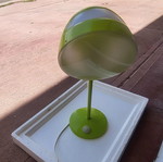 Table lamp for kids room used, light green from IKEA