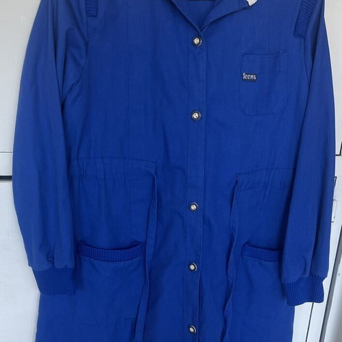 Vintage school smock with white collar new