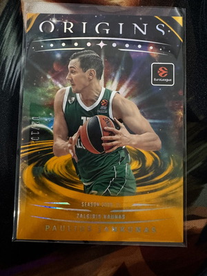 2025-26 Panini Origins Euroleague Paulius Jankunas Gold card like new
