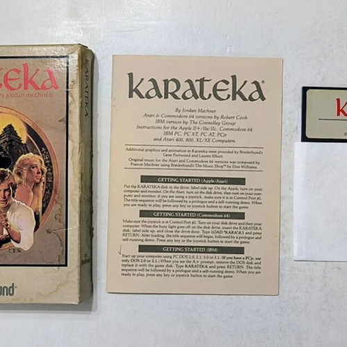 Karateka PC Big Box used, action fighting game by Broderbund